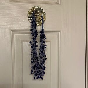 Elegant Blue Beaded Necklace